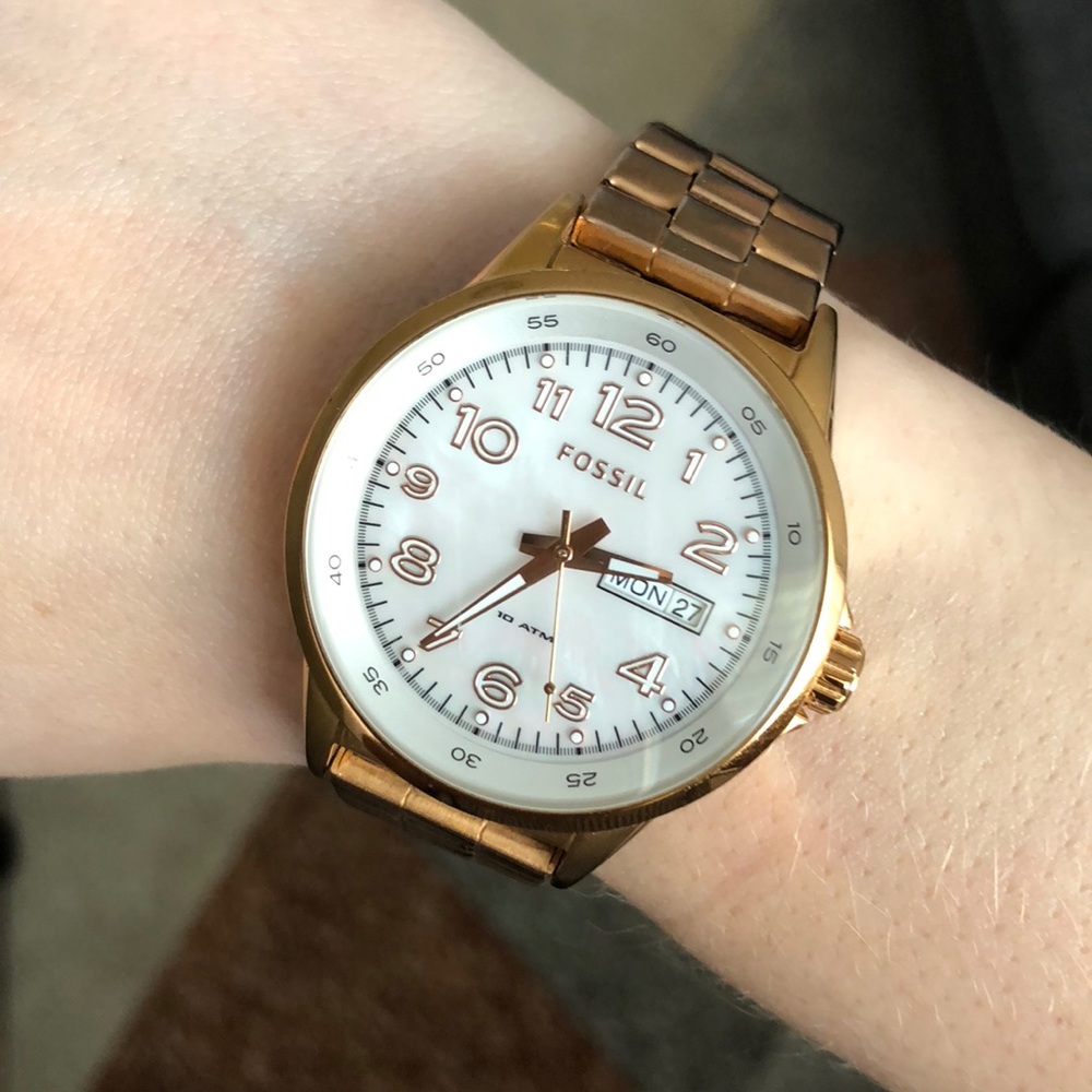 Fossil Rose Gold “Boyfriend” Watch
